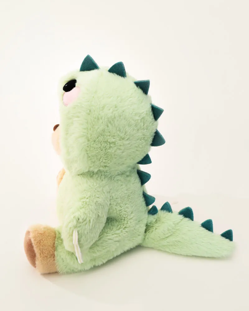 Urso Dinossauro Peludo Verde™ | Urso de Pelúcia Feito à Mão