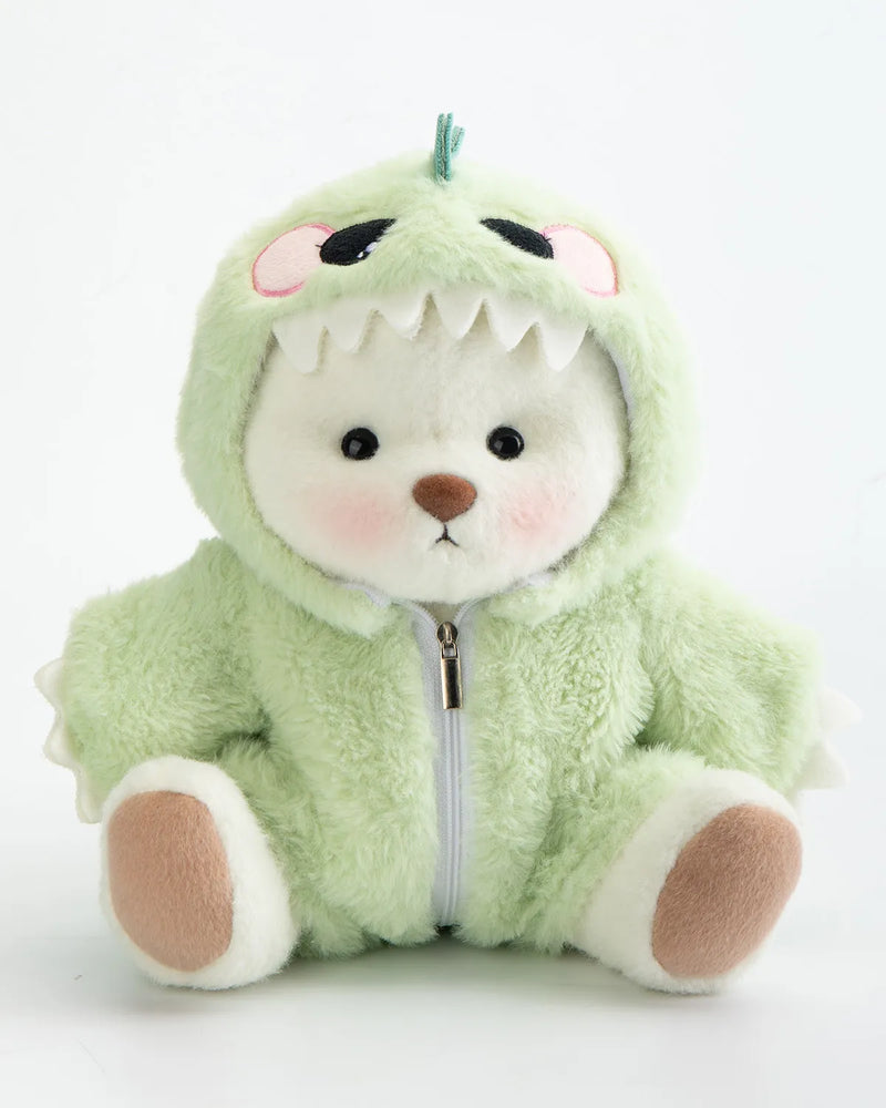 Urso Dinossauro Peludo Verde™ | Urso de Pelúcia Feito à Mão