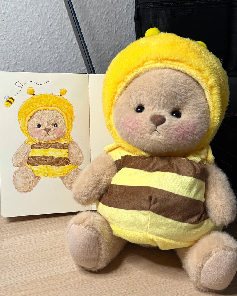 Urso Abelha Peludo™ | Urso de Pelúcia Feito à Mão