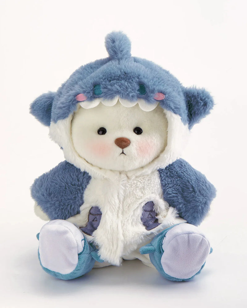 Urso Tubarão Peludo Azul™ | Urso de Pelúcia Feito à Mão