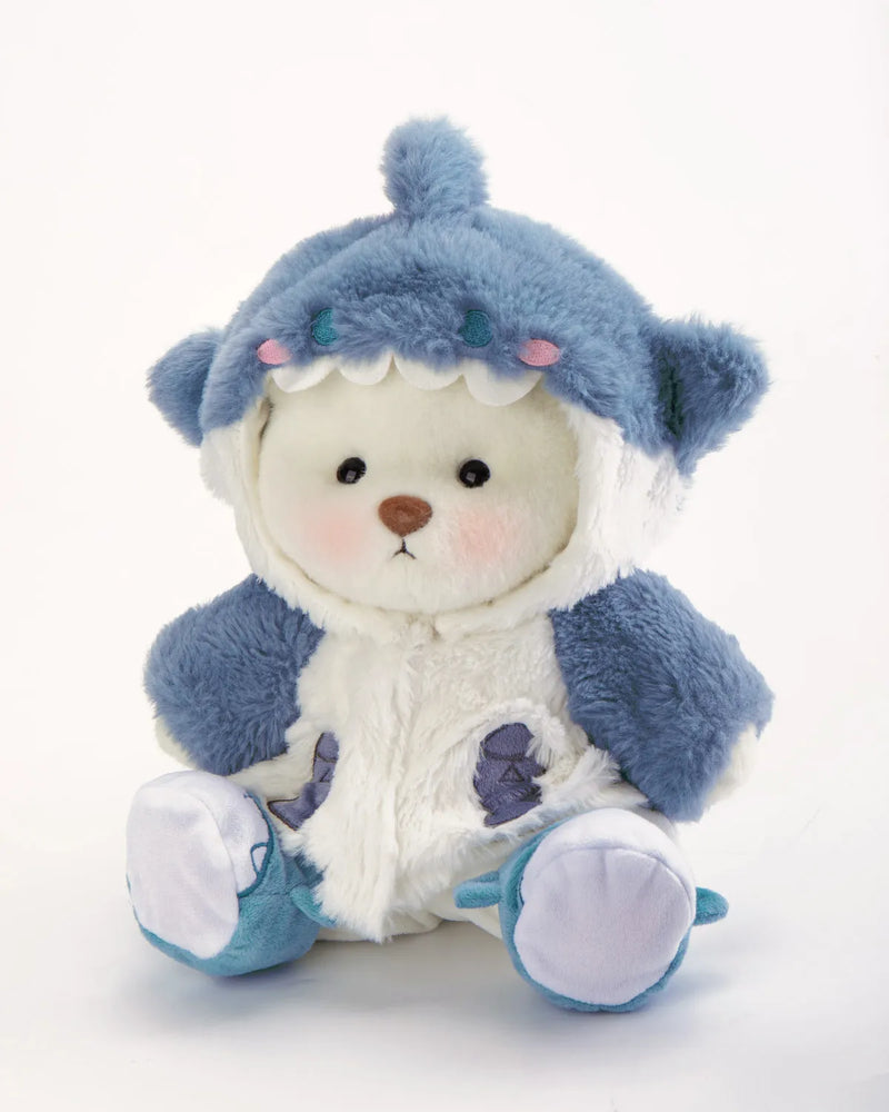 Urso Tubarão Peludo Azul™ | Urso de Pelúcia Feito à Mão
