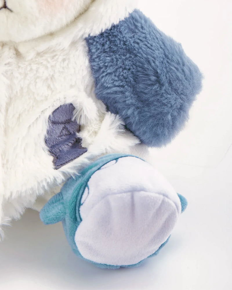 Urso Tubarão Peludo Azul™ | Urso de Pelúcia Feito à Mão
