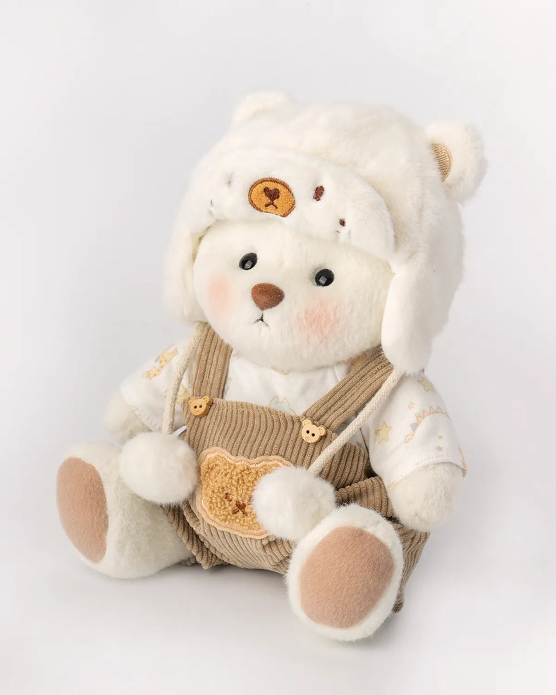 Urso Jardineiro Peludo™ | Urso de Pelúcia Feito à Mão