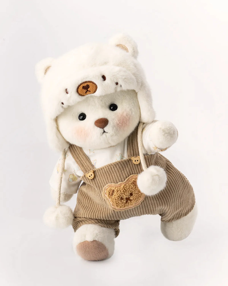 Urso Jardineiro Peludo™ | Urso de Pelúcia Feito à Mão