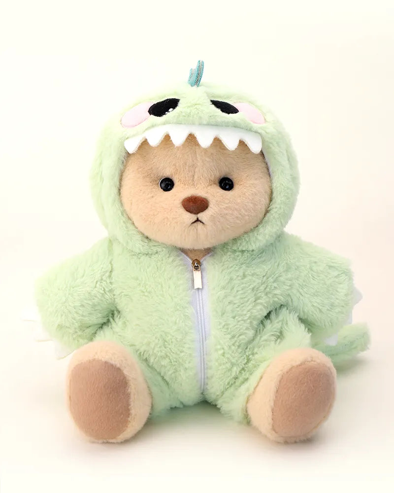Urso Dinossauro Peludo Verde™ | Urso de Pelúcia Feito à Mão