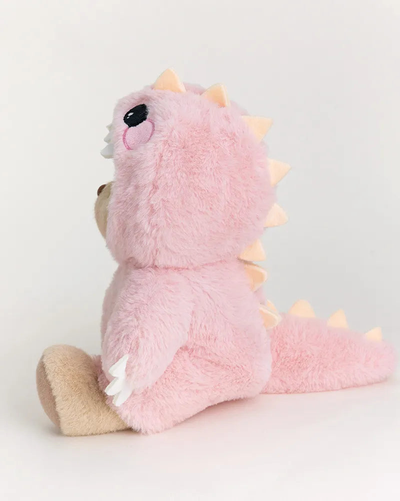 Urso Dinossauro Peludo Rosa™ | Urso de Pelúcia Feito à Mão